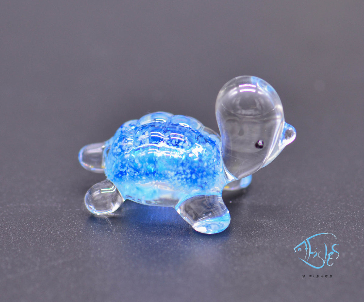 Glass Glowing Turtle Ornament