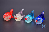 Load image into Gallery viewer, Glass Glowing Goldfish Ornament
