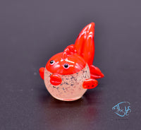 Load image into Gallery viewer, Glass Glowing Goldfish Ornament
