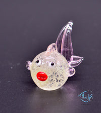 Load image into Gallery viewer, Glass Glowing Goldfish Ornament
