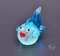 Load image into Gallery viewer, Glass Glowing Goldfish Ornament
