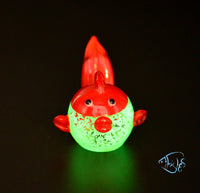 Load image into Gallery viewer, Glass Glowing Goldfish Ornament
