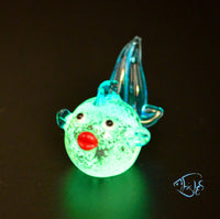 Load image into Gallery viewer, Glass Glowing Goldfish Ornament
