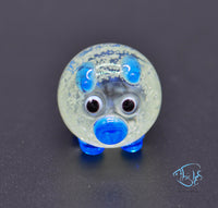 Load image into Gallery viewer, Glass Glowing Pig Ornament

