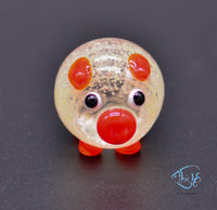 Load image into Gallery viewer, Glass Glowing Pig Ornament
