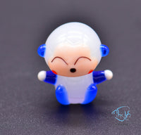 Load image into Gallery viewer, Glass Monkey Ornament - White Base
