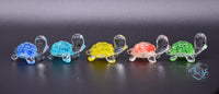 Load image into Gallery viewer, Glass Glowing Turtle Ornament
