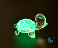 Load image into Gallery viewer, Glass Glowing Turtle Ornament

