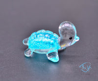 Load image into Gallery viewer, Glass Glowing Turtle Ornament
