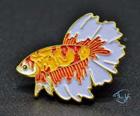 Load image into Gallery viewer, Nemo Halfmoon Betta Enamel Pin
