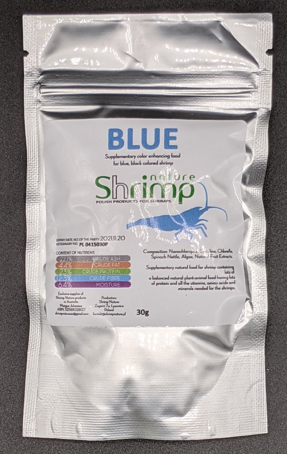 Shrimp Nature Blue