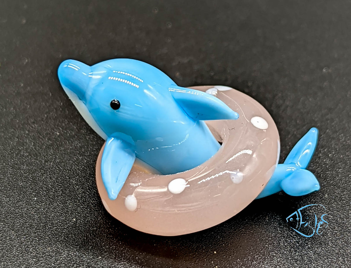 Glass Dolphin Ornament