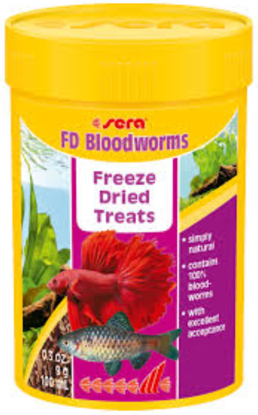 Sera Freeze Dried Bloodworms - Seven Fishes