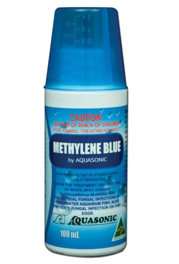 Methylene blue aquarium outlet